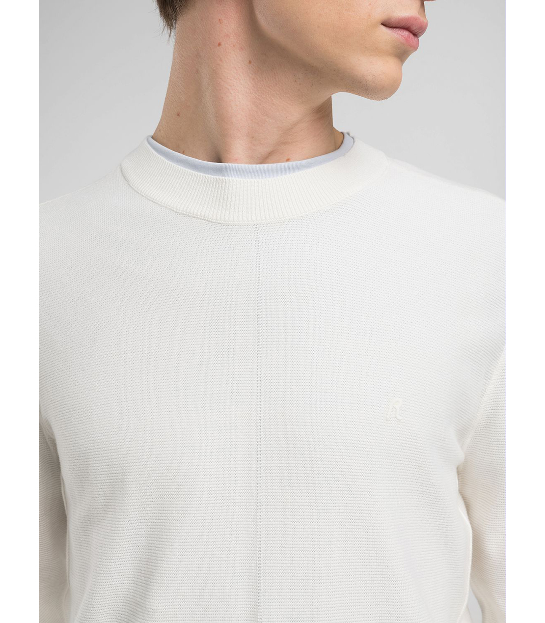 ガーメントダイコットンニットプルオーバー 詳細画像 アイスグレー 5